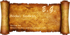 Bodai Godvin névjegykártya